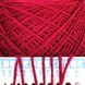 Шнурочная пряжа с мериносом и шелком LANA SETA 300, насыщенный красный, 100г (020400115)
