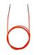 Кабель KnitPro 76 см для создания круговых спиц длиной 100 см красный (10635)