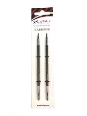 Спиці KnitPro 4 мм Karbonz,  з'ємні (41305)