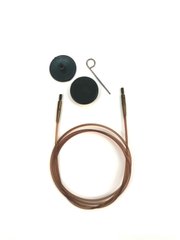 Кабель KnitPro 76 см для создания круговых спиц длиной 100 см коричневый (31295)