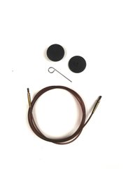 Кабель KnitPro 94 см для создания круговых спиц длиной 120 см коричневый (31296)