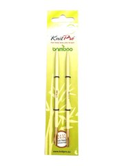 Спицы KnitPro 3,75 мм Bamboo съемные бамбуковые (22402)