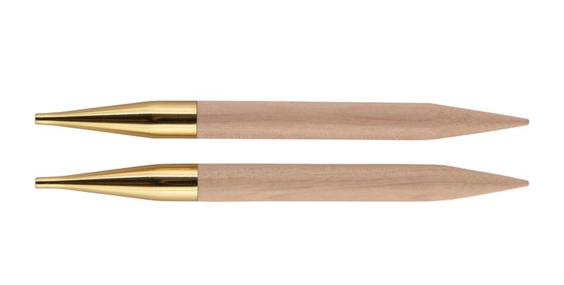 Спиці KnitPro 9,0 мм Basix Birch Wood з'ємні дерев'яні (35643)