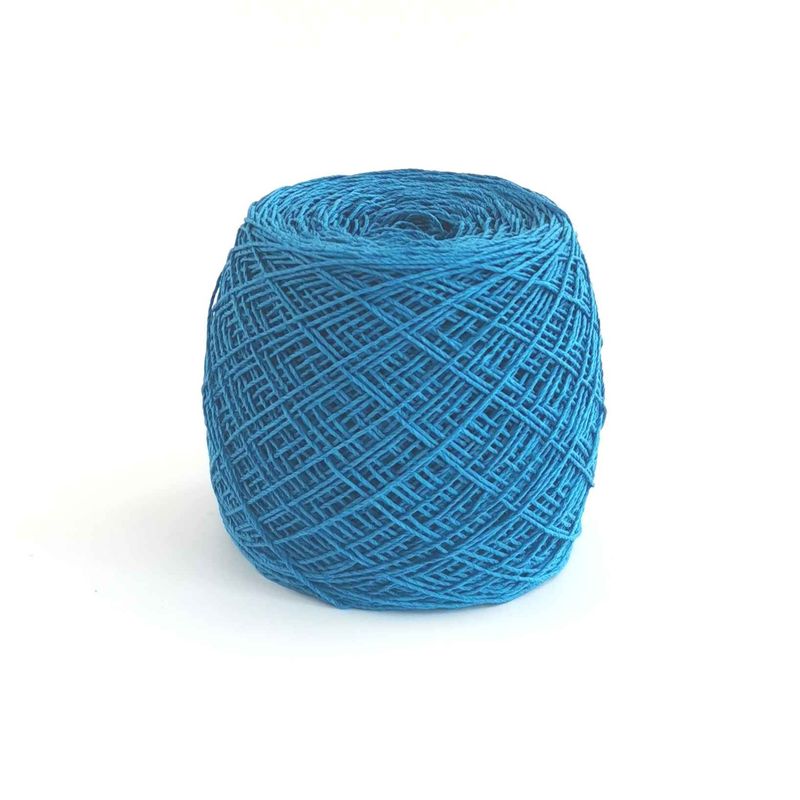 Пряжа с шелком и хлопком LUXOR, синяя, 100г (020800104)