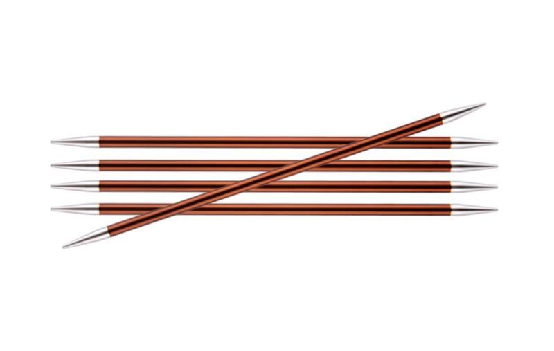Спиці KnitPro 5.5 мм - 15 см Zing, панчішні (47012)