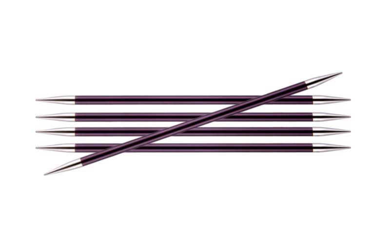 Спицы KnitPro 6.0 мм - 15 см Zing, чулочные (47013)
