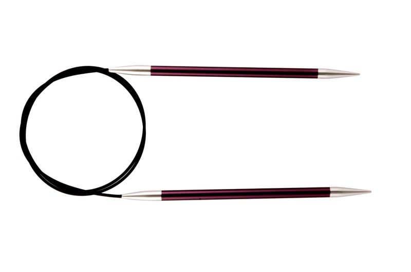 Спицы KnitPro 6,0 мм - 40 см Zing круговые короткие (47073)