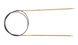 Спицы круговые KnitPro 80 см, 3.0 мм Basix Birch Wood деревянные  (35380)