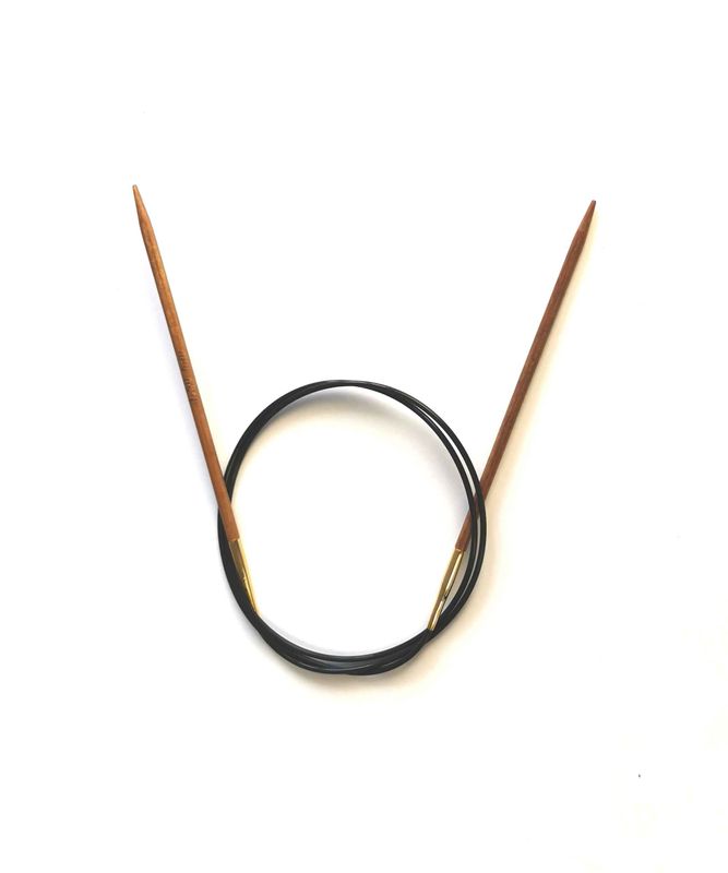 Спицы круговые KnitPro 80 см, 3.5 мм Basix Birch Wood деревянные  (35382)
