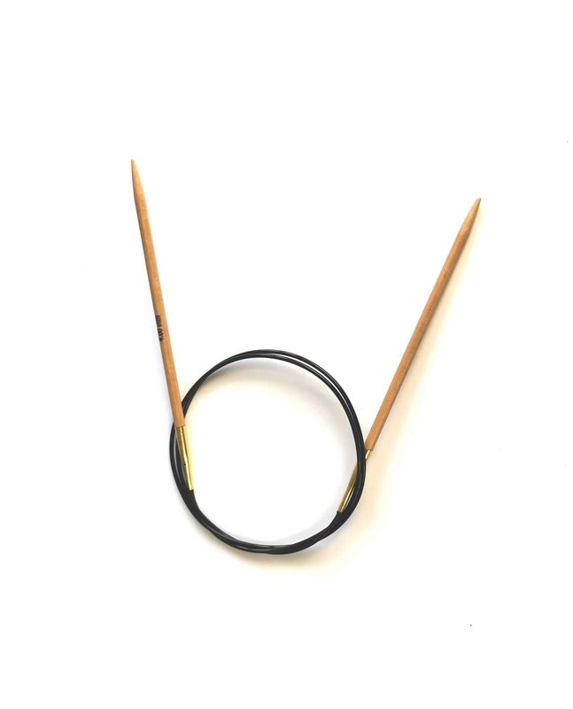 Спицы круговые KnitPro 80 см, 4.0 мм Basix Birch Wood деревянные  (35384)