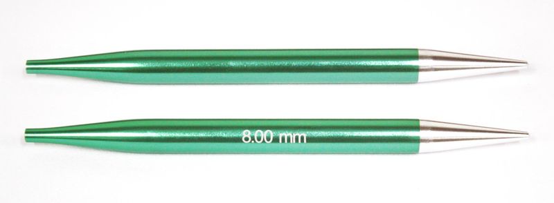 Спицы KnitPro 8 мм Zing, съемные (47510)