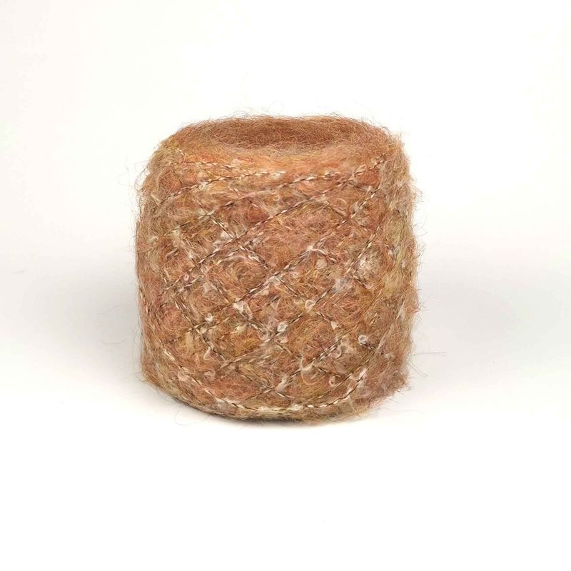 Пряжа с мохером и шерстью SCARLET, светло-коричневая, 100г (030301004)