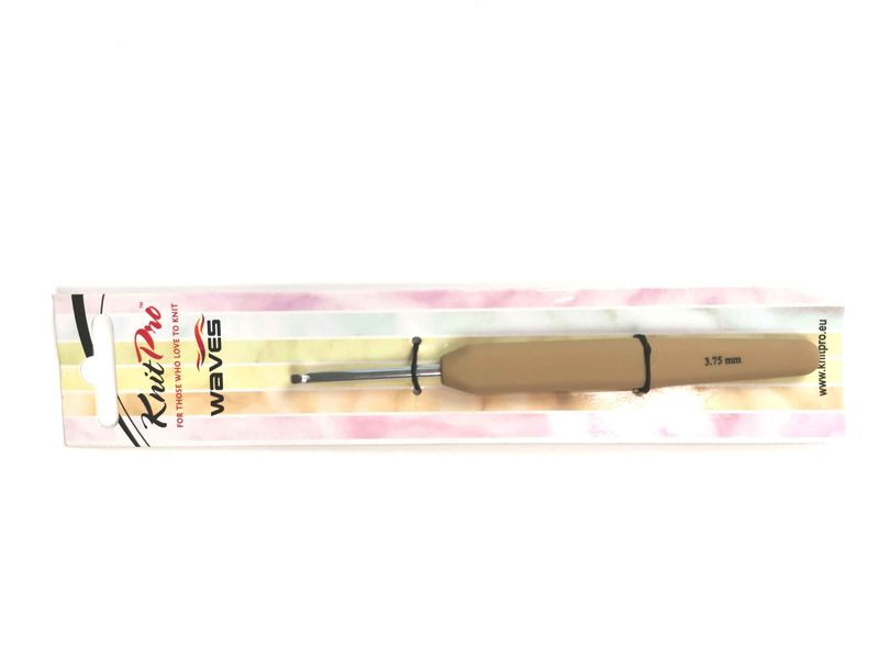Крючок KnitPro 3.75 мм Waves, алюминиевый с ручкой (30908)