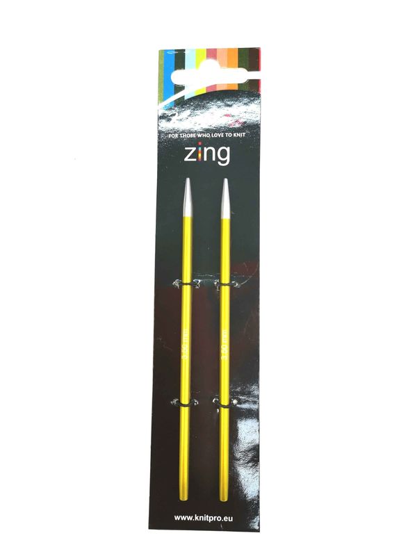 Спиці KnitPro 3.5 мм Zing, з'ємні (47501)