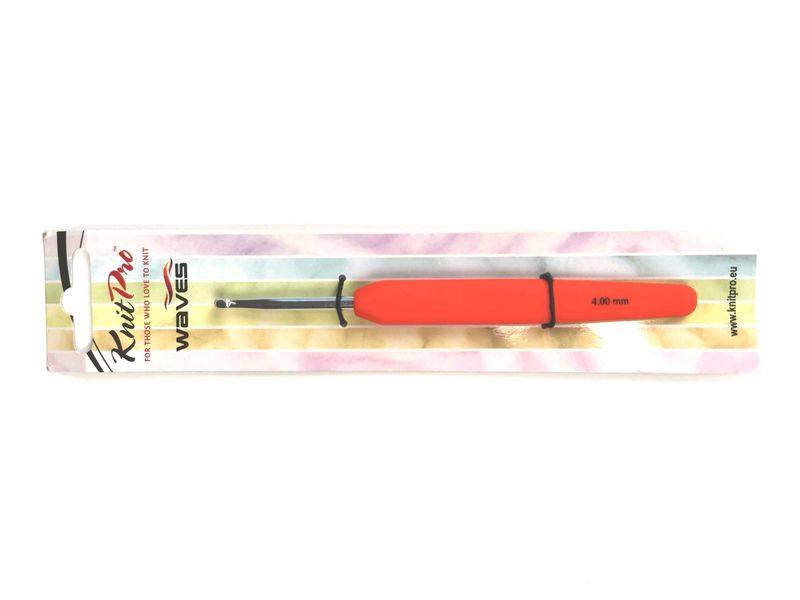 Крючок KnitPro 4.00 мм Waves, алюминиевый с ручкой (30909)